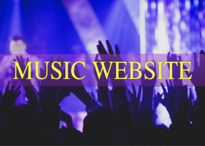 music website design service
